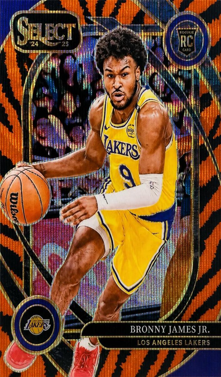 2024 Panini Select Basketball Tiger Bronny James Jr. #290 PSA 10