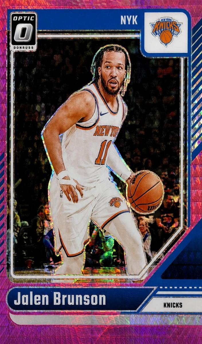 2024 Donruss Optic Basketball Hyper Pink Jalen Brunson #78 RAW Ungraded