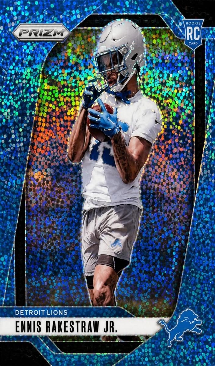 2024 Panini Prizm Football Blue Sparkle Ennis Rakestraw Jr. #332