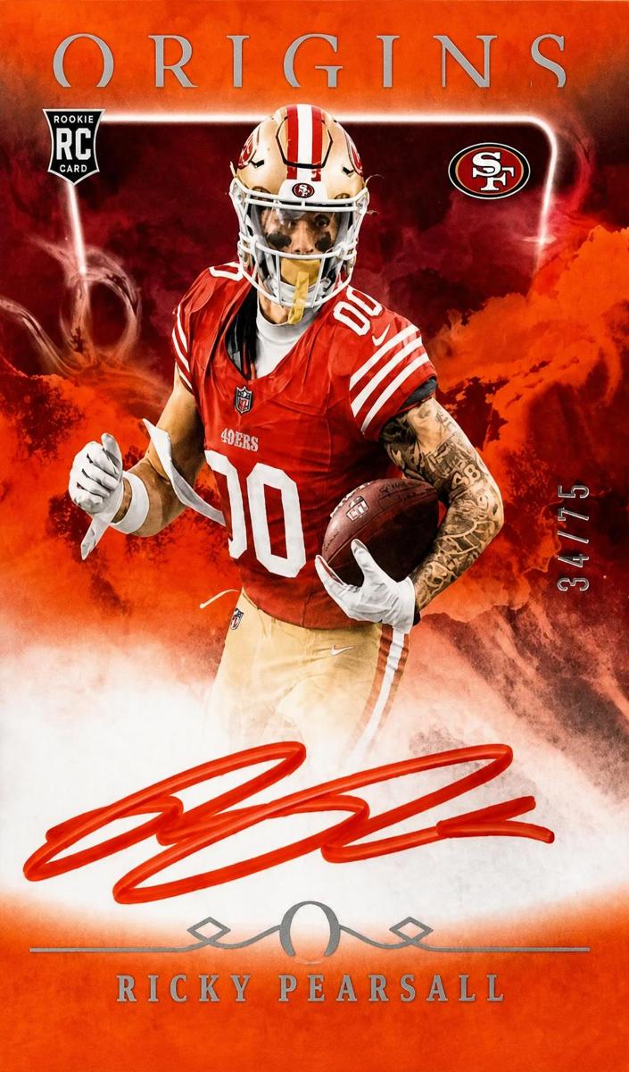 2024 Panini Origins Football Orange Ricky Pearsall #RAU-RPE