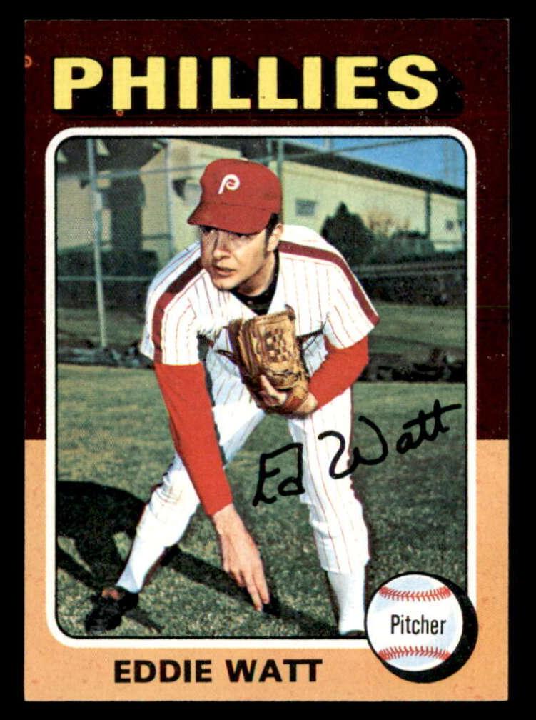 1975 Topps Mini Baseball Eddie Watt #374
