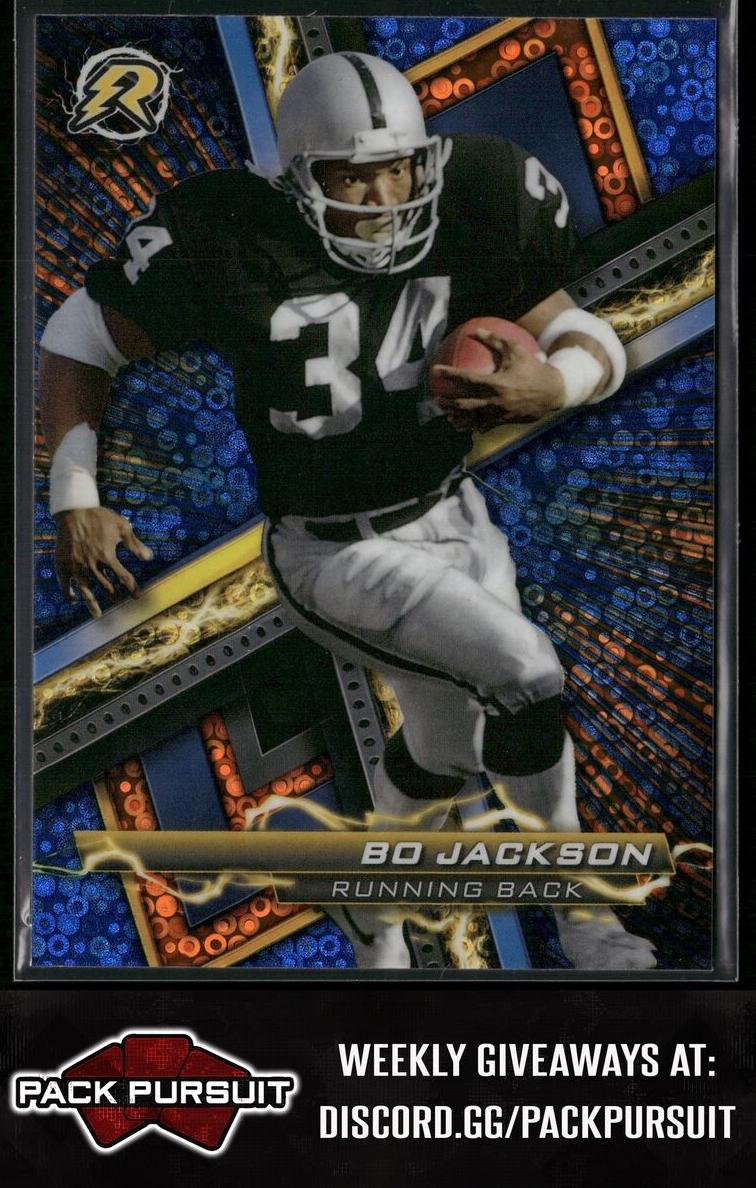 2023 Topps Composite Football Blue And Orange Spark Bo Jackson #76 PSA 10