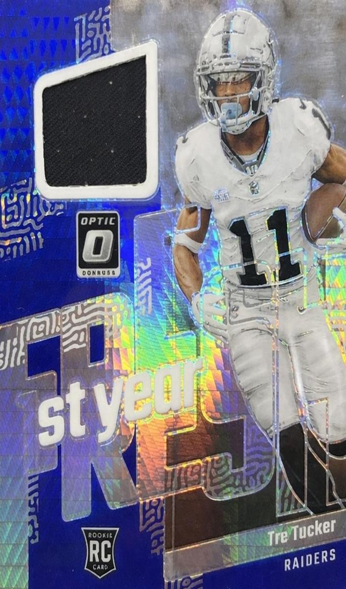 2023 Donruss Optic Football Blue Hyper Tre Tucker #FYF-TT