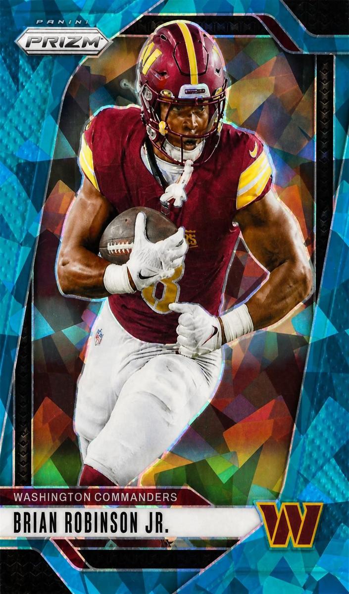 2024 Panini Prizm Football Blue Ice Brian Robinson Jr. #288 PSA 9