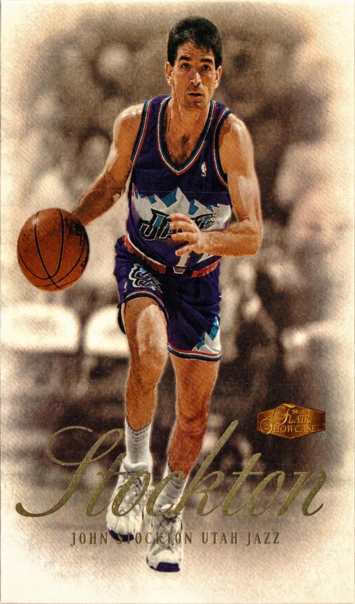 1999 Flair Showcase Basketball John Stockton #88