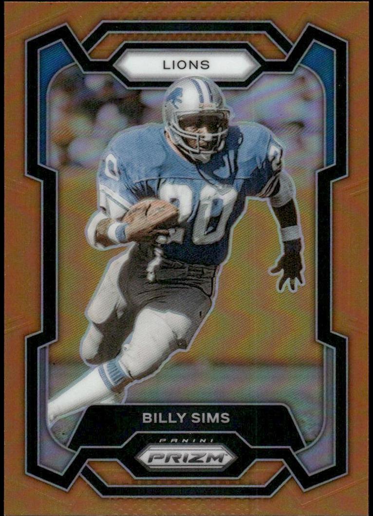 2023 Panini Prizm Football Orange Billy Sims #95