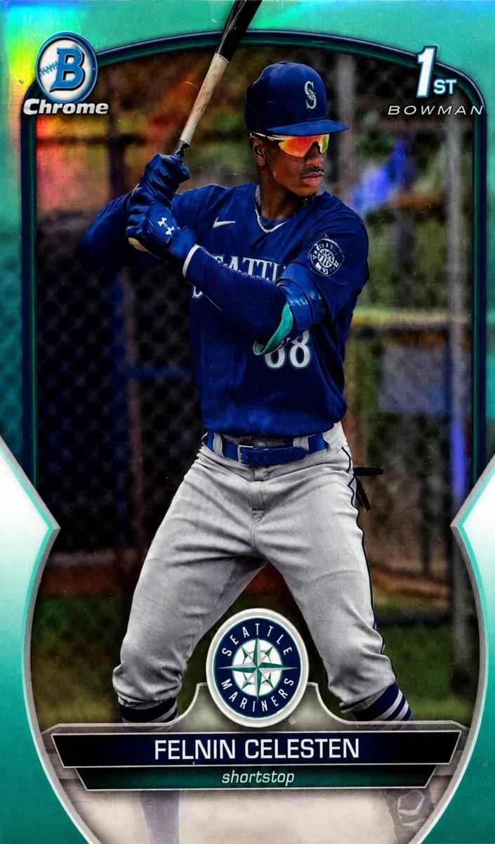 2023 Bowman Chrome Prospects Baseball Aqua Felnin Celesten #BCP-156 PSA 9