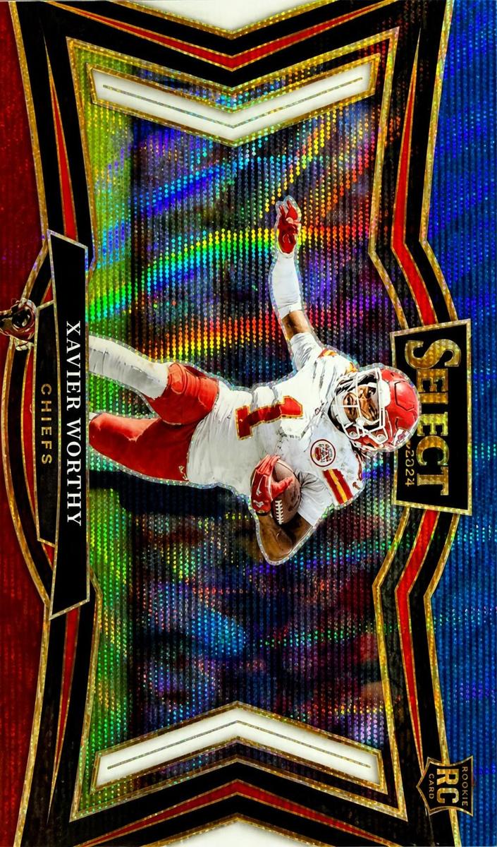 2024 Panini Select Football Tri-Color Xavier Worthy #470 PSA 10