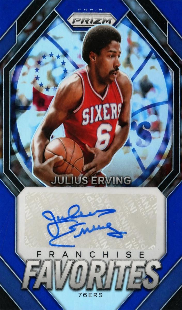 2023 Panini Prizm Basketball Blue Julius Erving #FF-ERV PSA 9