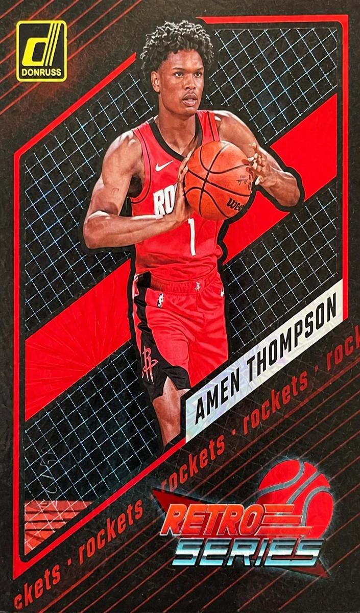 2023 Panini Donruss Basketball Red Fireworks Amen Thompson #4