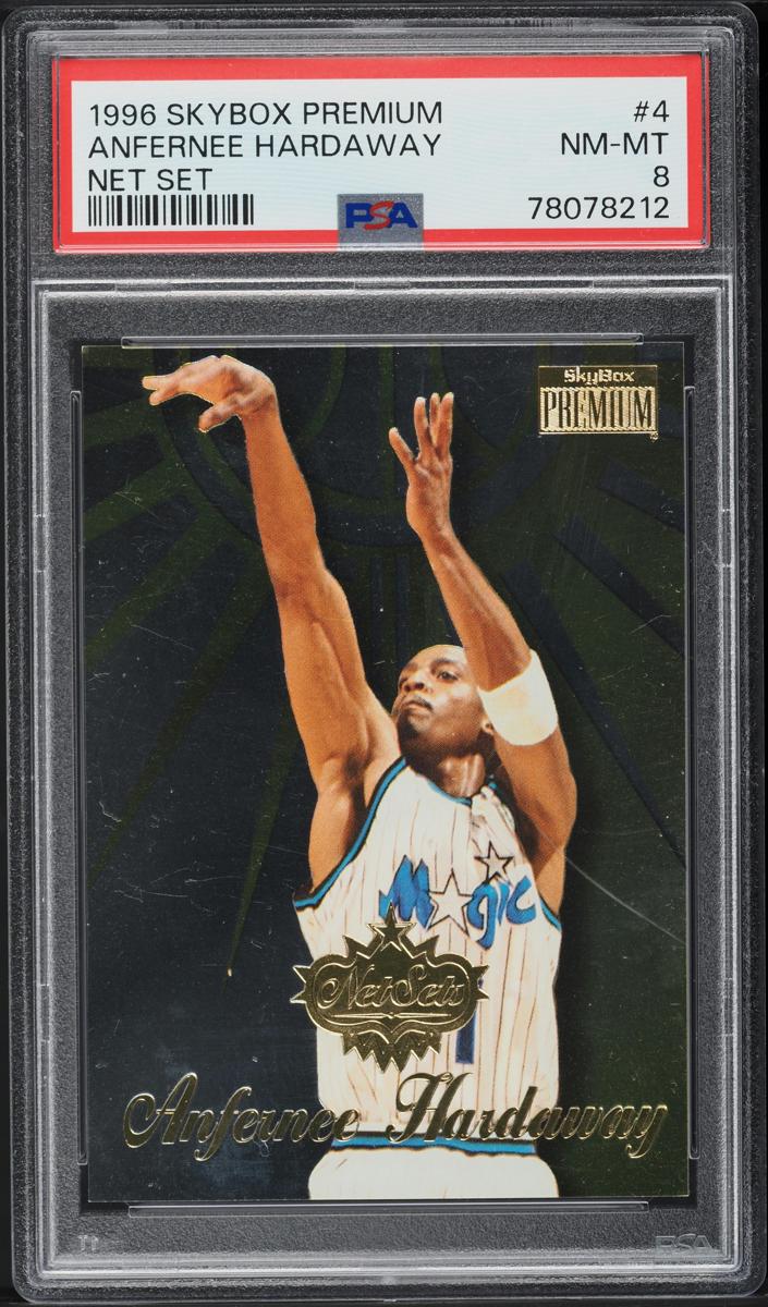 1996 Skybox Premium Basketball Anfernee Hardaway #4 PSA 9