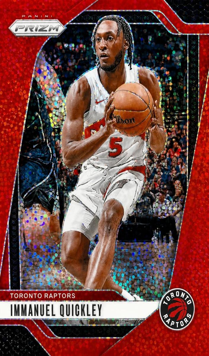 2024 Panini Prizm Basketball Red Sparkle Immanuel Quickley #78