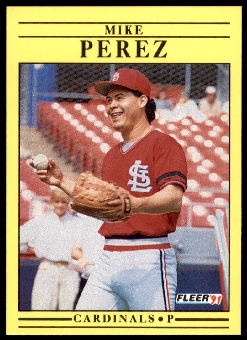 1991 Fleer Baseball Mike Perez #643