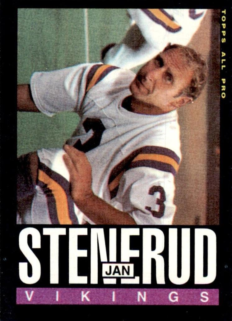 1985 Topps Football Jan Stenerud #98 PSA 9