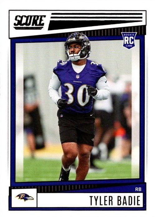 2022 Panini Score Football Tyler Badie #342