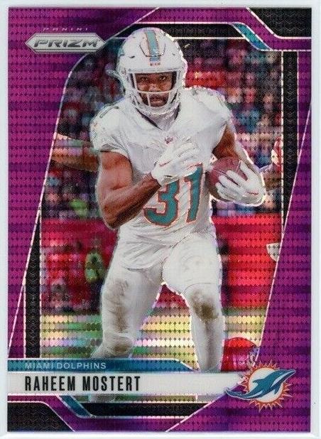 2024 Panini Prizm Football Purple Pulsar Raheem Mostert #179