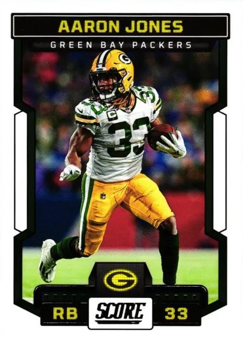 2023 Panini Score Football Aaron Jones #91