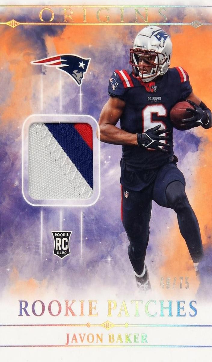 2024 Panini Origins Football Orange Javon Baker #RPT-JMA