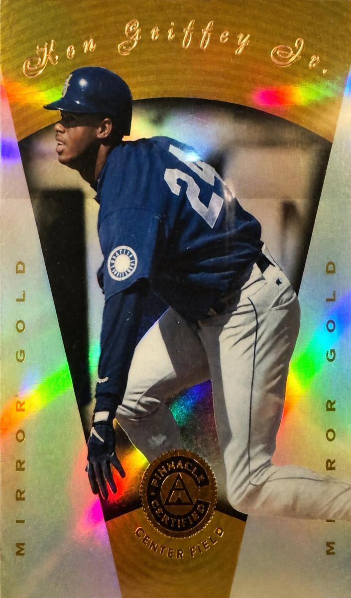 1997 Pinnacle Certified Baseball Mirror Gold Ken Griffey Jr. #53 PSA 9