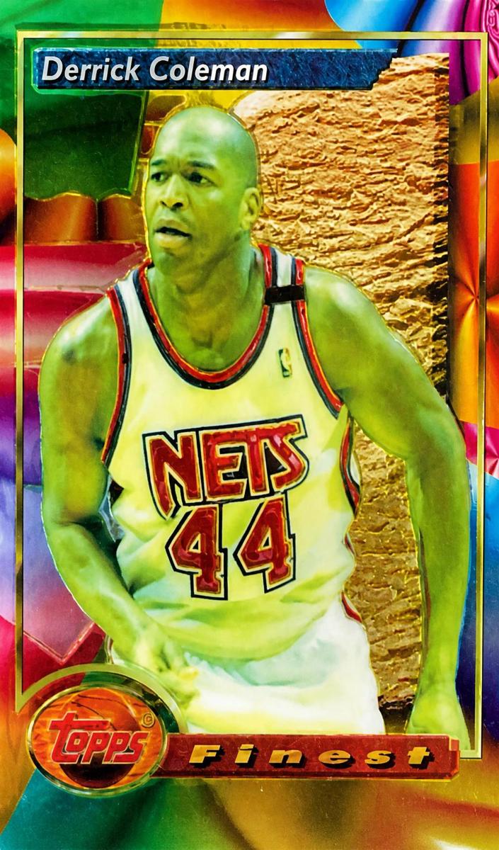 1993 Topps Finest Basketball Derrick Coleman #80 PSA 9