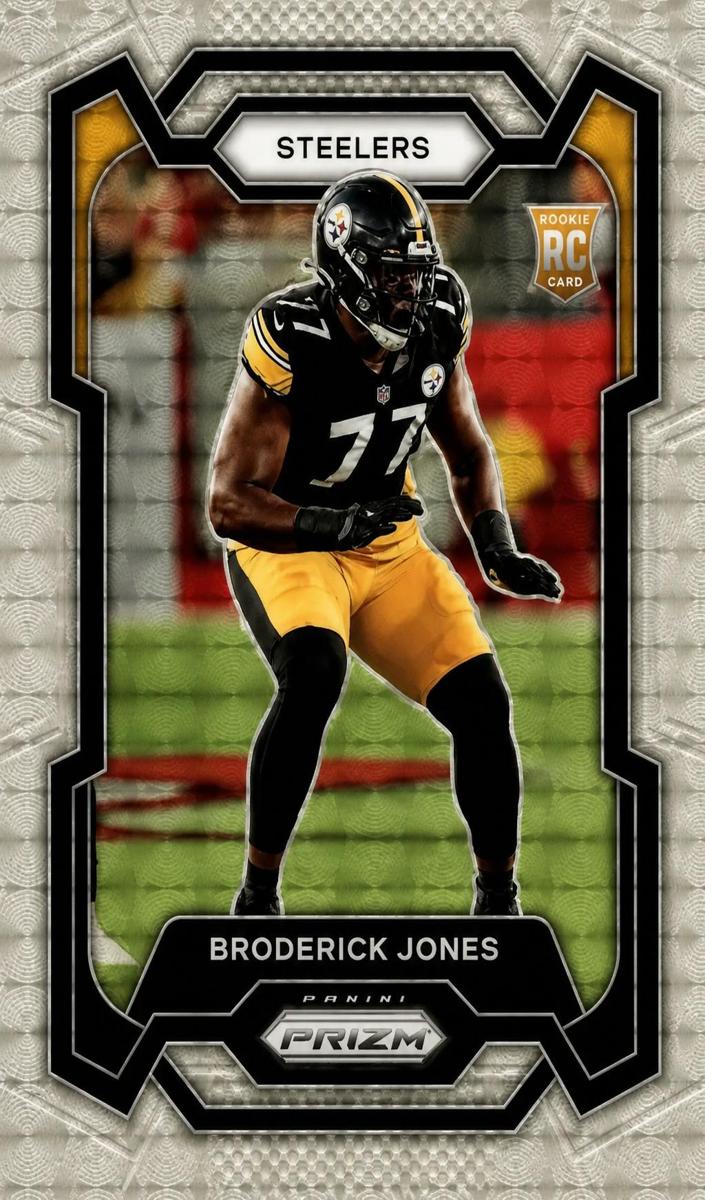 2023 Panini Prizm Football Gold Vinyl Broderick Jones #385