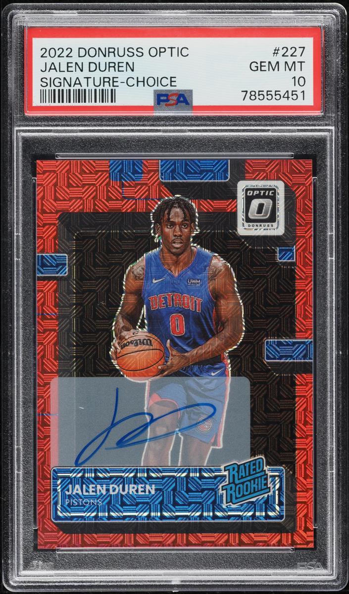 2022 Donruss Optic Basketball Choice Jalen Duren #227