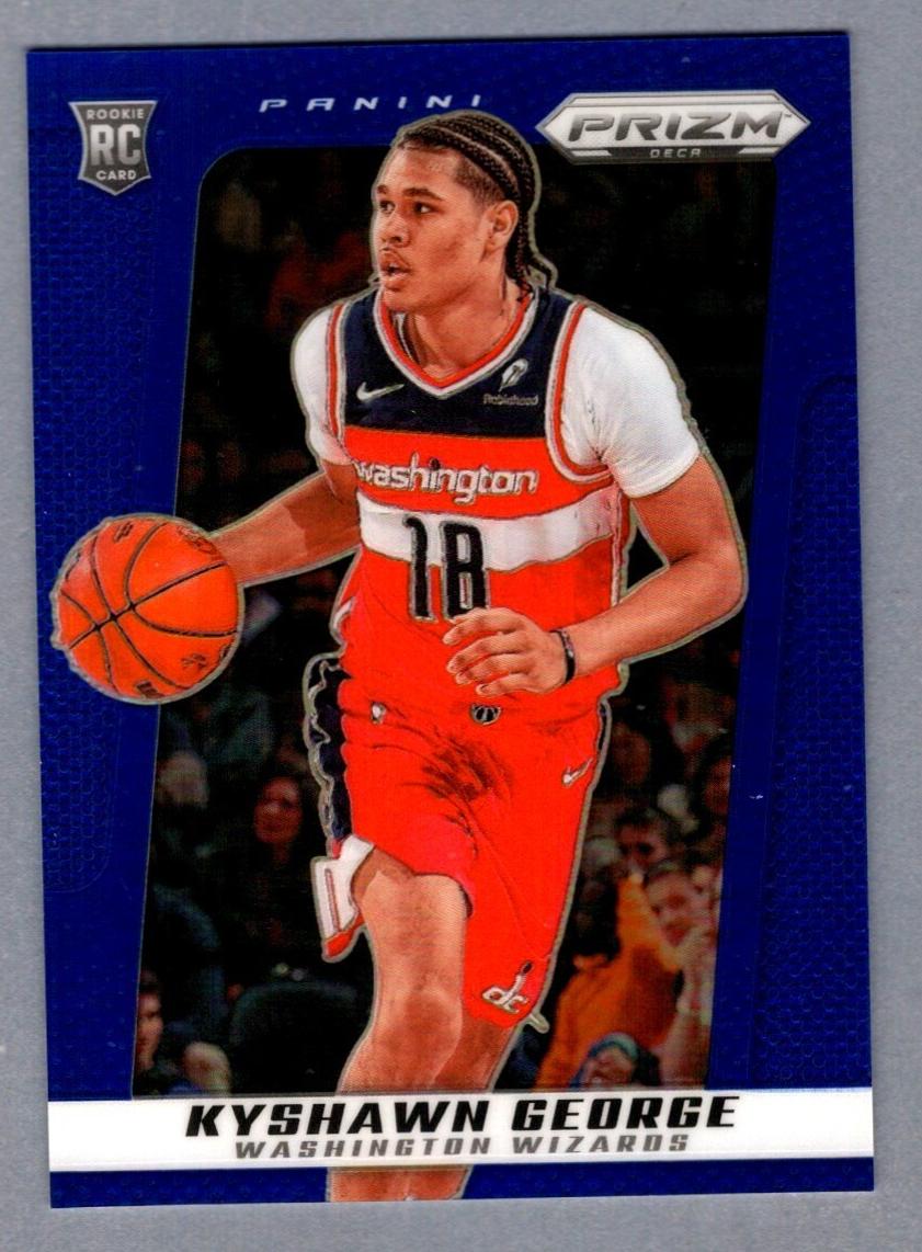2024 Panini Prizm Deca Basketball Blue Kyshawn George #81 PSA 10