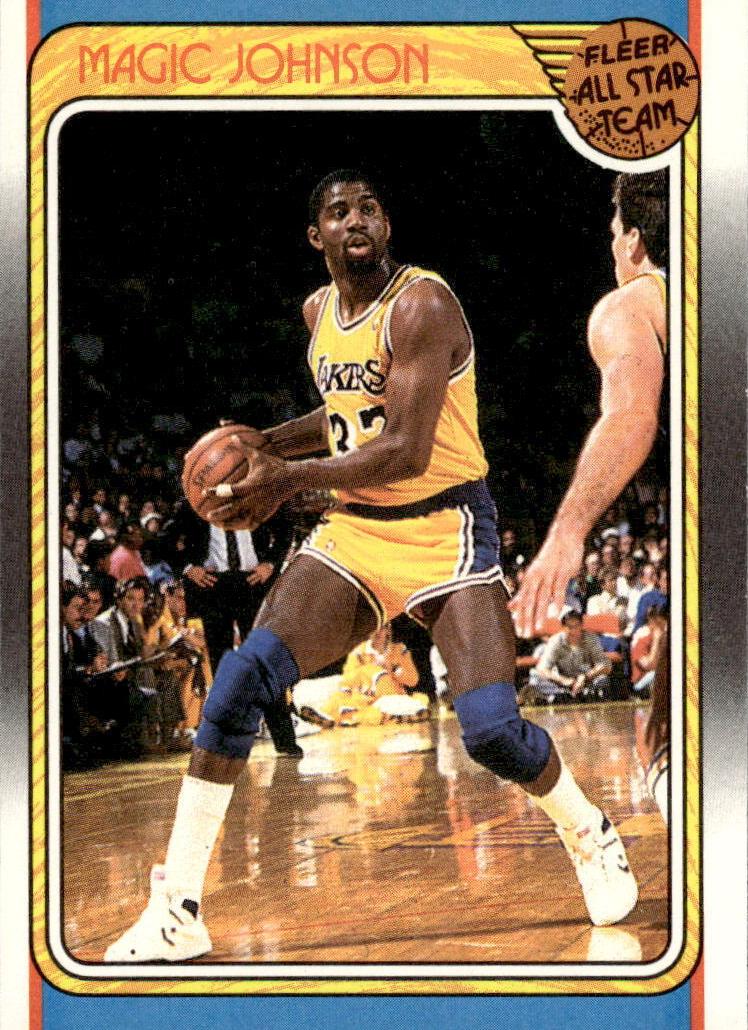 1988 Fleer Basketball Magic Johnson #123 PSA 9