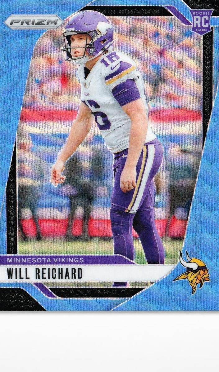 2024 Panini Prizm Football Blue Wave Will Reichard #396