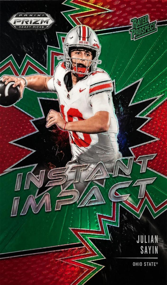 2025 Panini Prizm Draft Picks Football Green Julian Sayin #II-JSN
