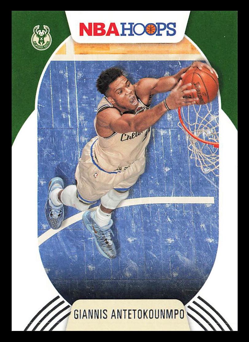 2020 Panini Hoops Basketball Giannis Antetokounmpo #166 PSA 8.5