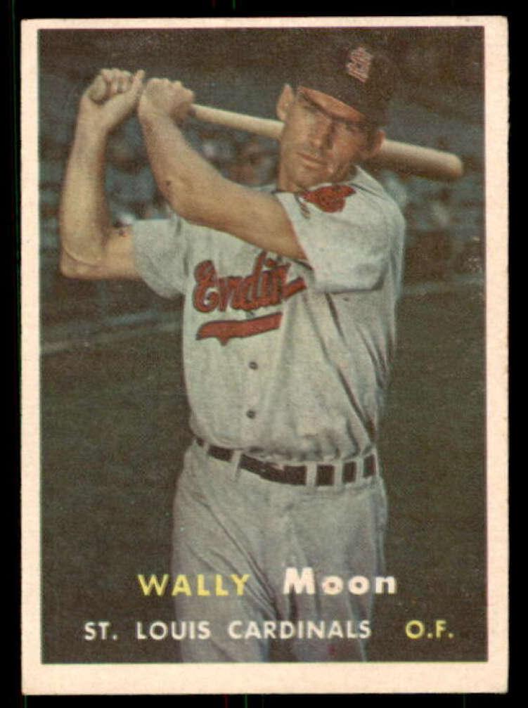 1957 Topps Baseball Wally Moon #65 PSA 7