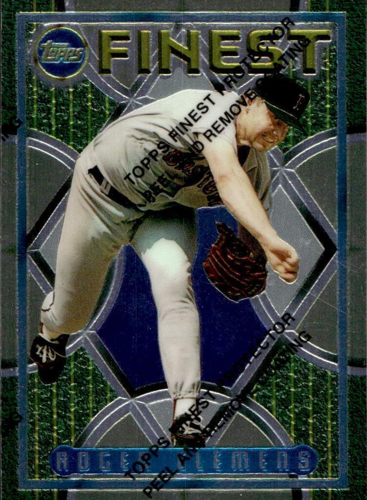 1995 Topps Finest Baseball Roger Clemens #185 PSA 9