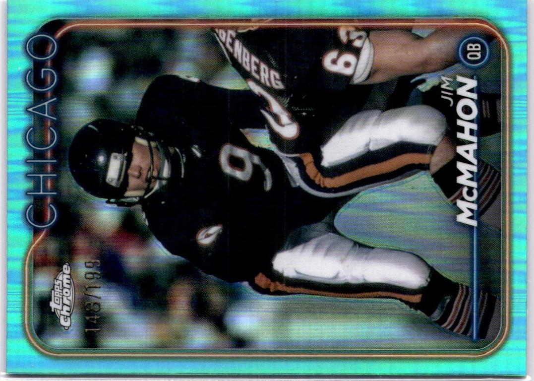 2024 Topps Chrome Football Aqua Refractor Jim McMahon #18