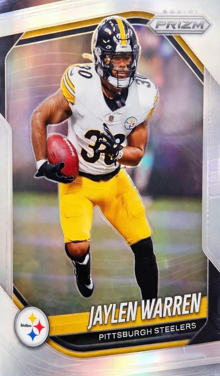 2025 Panini Prizm Football Silver Jaylen Warren #293 CGC AUTH