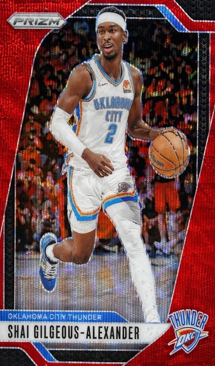 2024 Panini Prizm Basketball Ruby Wave Shai Gilgeous-Alexander #113 PSA 9