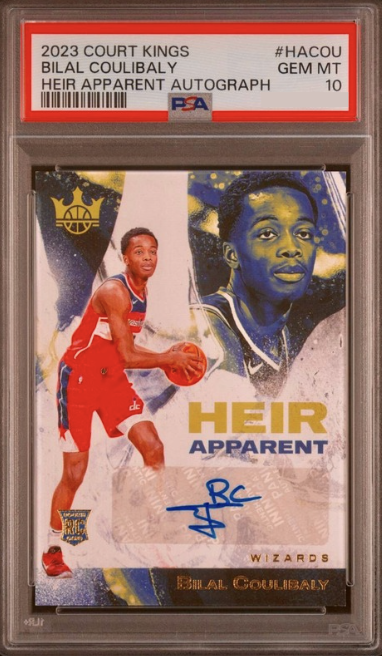 2023 Panini Court Kings Basketball Bilal Coulibaly #HA-COU PSA 9