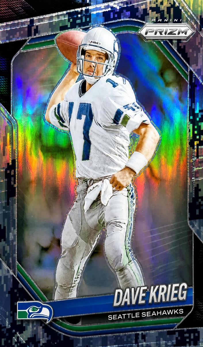 2025 Panini Prizm Football Navy Camo Dave Krieg #88
