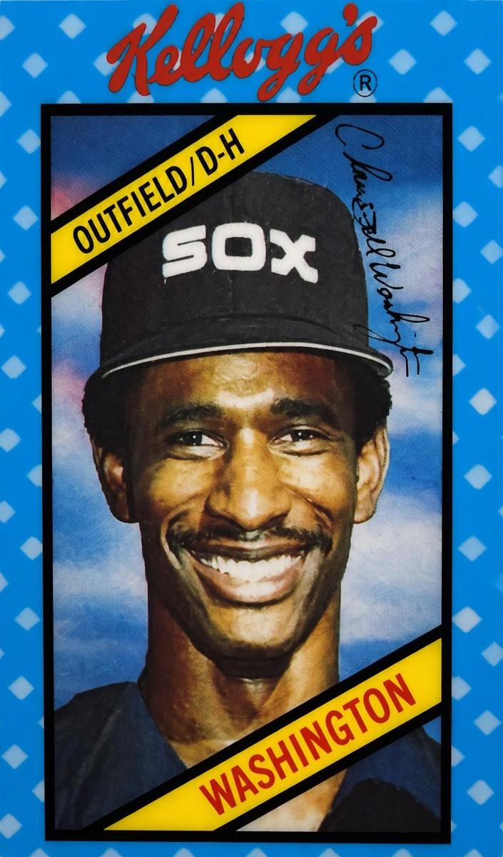 1980 Kellogg's 3-D Superstars Baseball Claudell Washington #34 PSA 9