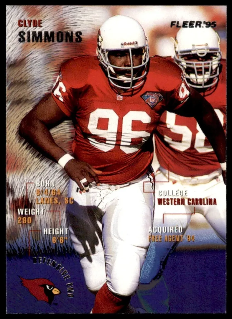 1995 Fleer Football Clyde Simmons #11