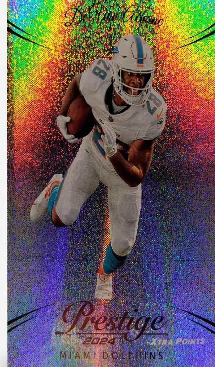 2024 Panini Prestige Football Galaxy Xtra Points De'Von Achane #186