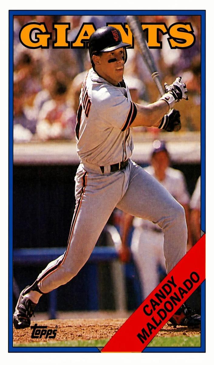 1988 Topps Baseball Candy Maldonado #190 PSA 9
