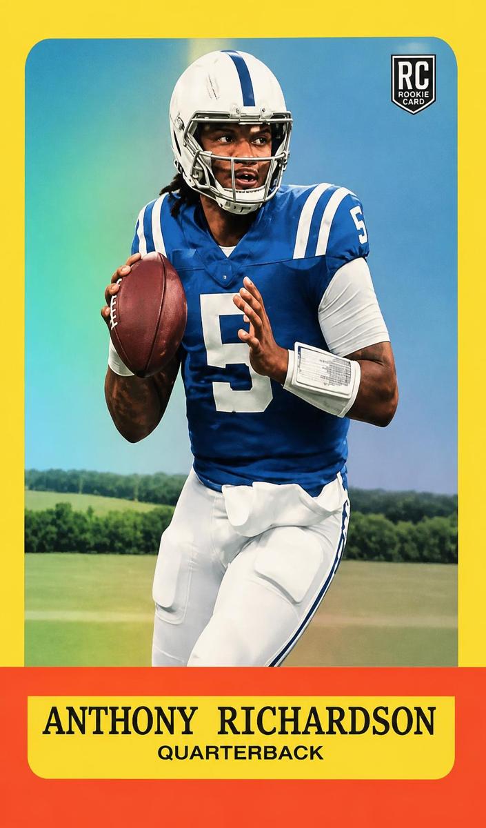 2023 Topps Composite Football Rainbow Foilboard Anthony Richardson #353 PSA 10