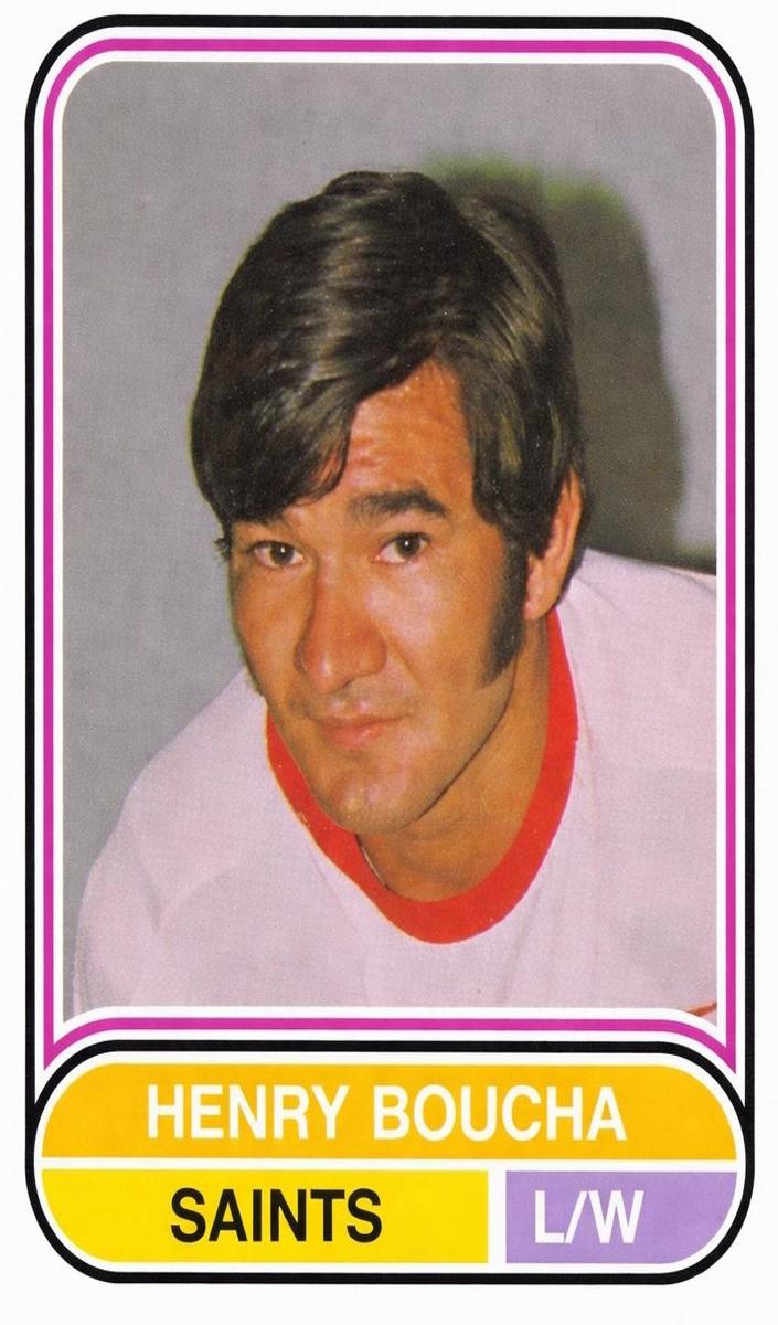 1975 O-Pee-Chee WHA Hockey Henry Boucha #79