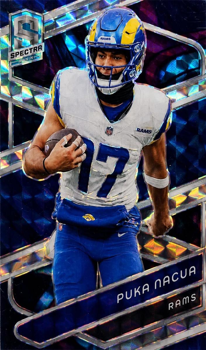 2024 Panini Spectra Football Interstellar Puka Nacua #64 PSA 9