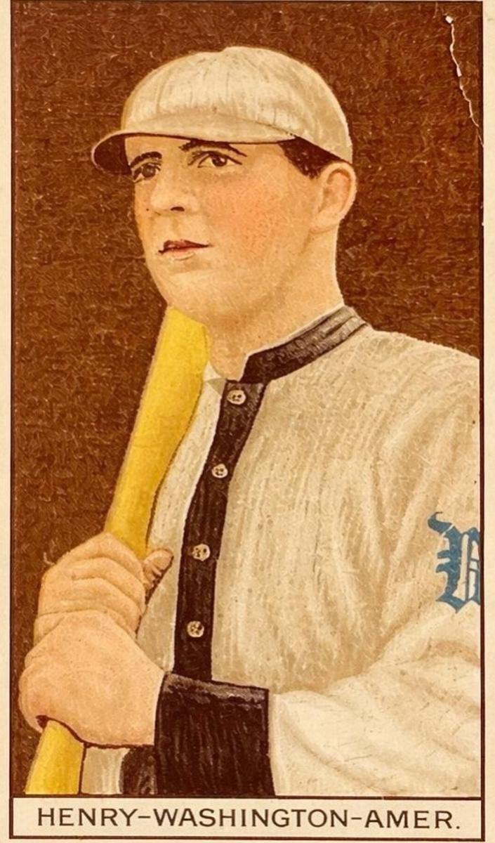 1912 American Tobacco Company Brown Background T207 Baseball John Henry #NNO