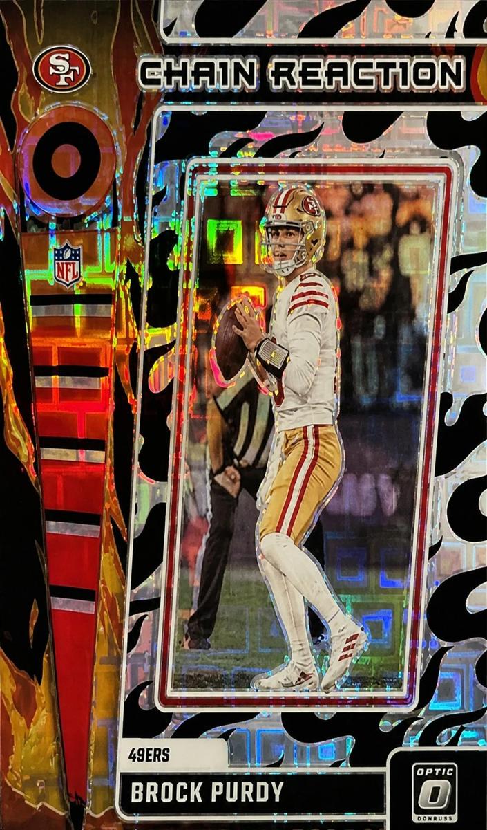 2023 Donruss Optic Football Black Pandora Brock Purdy #CR-BP PSA 9