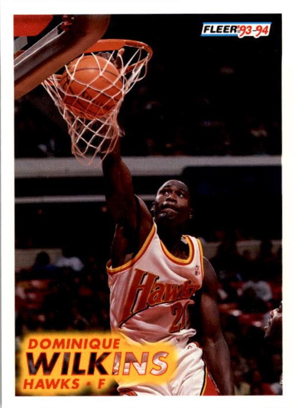 1993 Fleer Basketball Dominique Wilkins #7
