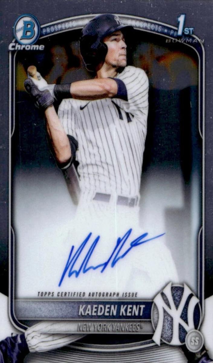 2025 Bowman Draft Chrome Baseball Kaeden Kent #CPA-KKE PSA 8