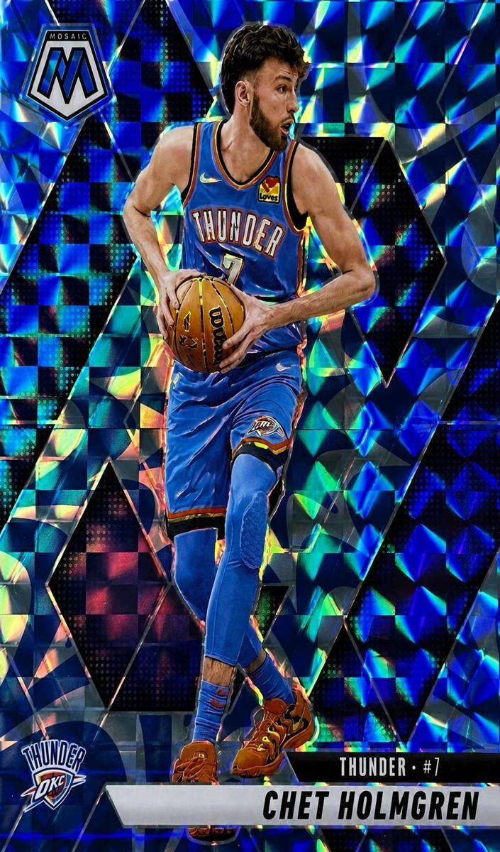 2024 Panini Mosaic Basketball Reactive Blue Chet Holmgren #63 PSA 10